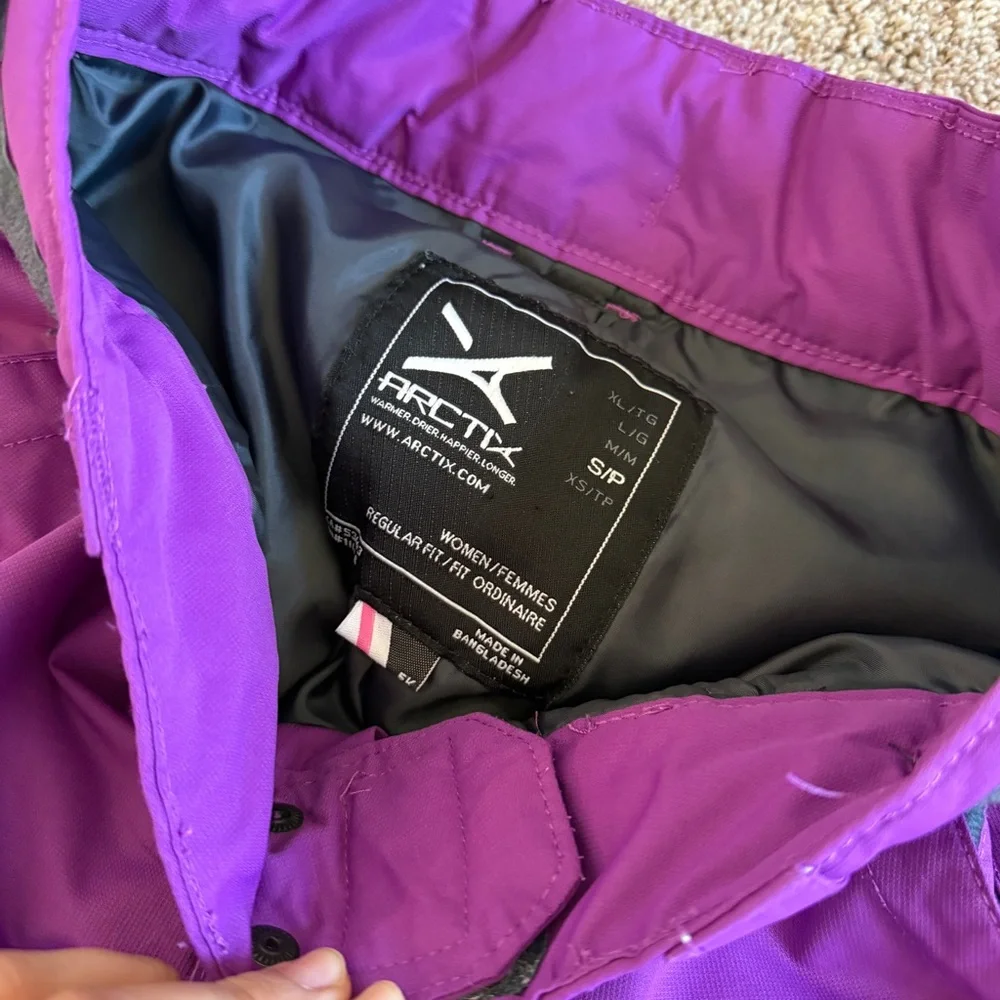 Arctix Purple Women's Insulated Show Pants Size Small - Picture 4 of 6